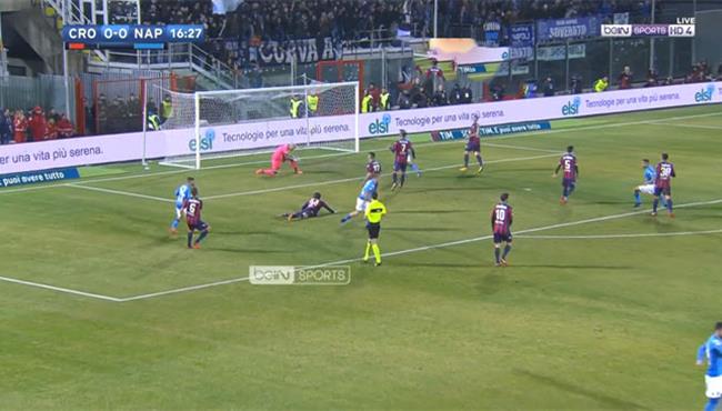 هدف فوز نابولي علي كروتوني 1 0 الدوري الايطالي
