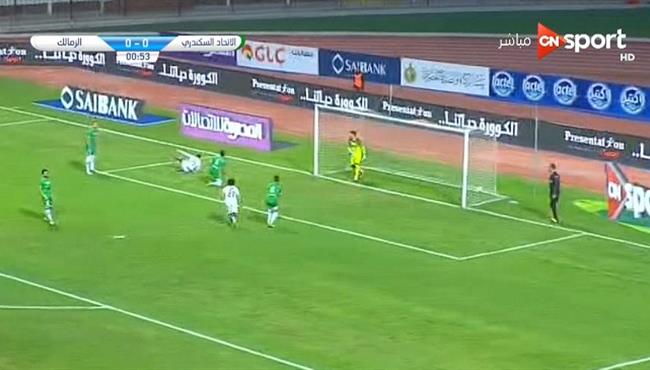 هدف الزمالك الاول في مرمي الاتحاد السكندري
