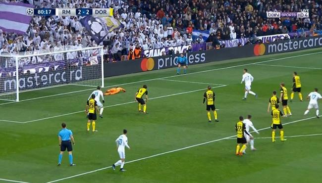 هدف ريال مدريد الثالث في مرمي بوروسيا دورتموند بتعليق حفيظ دراجي