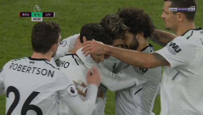 هدف ليفربول الرابع في مرمي بورنموث
