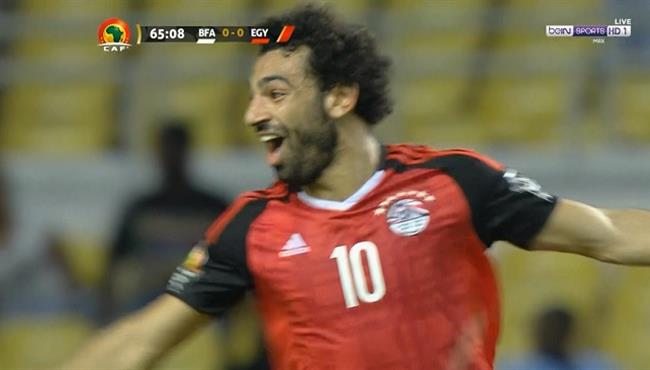 هدف محمد صلاح في مرمي بوركينا فاسو