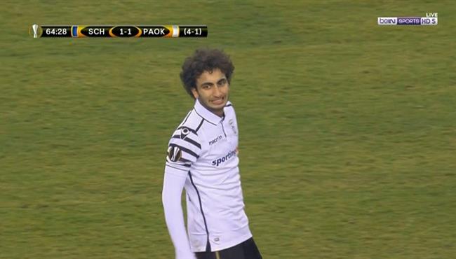 ملخص لمسات عمرو ورده في مباراة شالكه و باوك سالونيكي