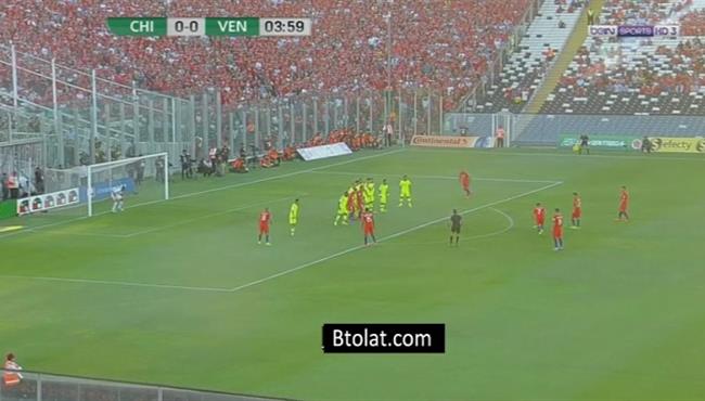 هدف اليكسيس سانشيز الرائع في مرمي فنزويلا 1 0 تصفيات أمريكا الجنوبية لكأس العالم