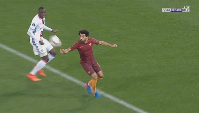 ملخص لمسات محمد صلاح امام أولمبيك ليون