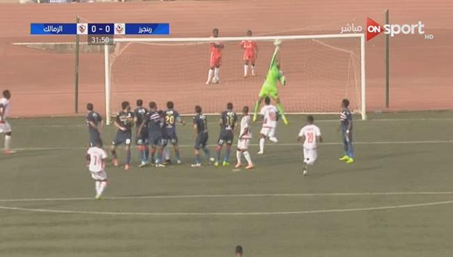 تصدى رائع من جنش فى مباراة رينجرز النيجيرى والزمالك