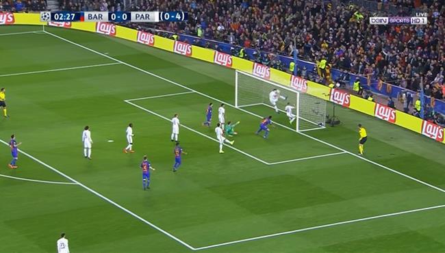 هدف برشلونه الاول في مرمي باريس سان جيرمان 1 0 تعليق عصام الشوالي
