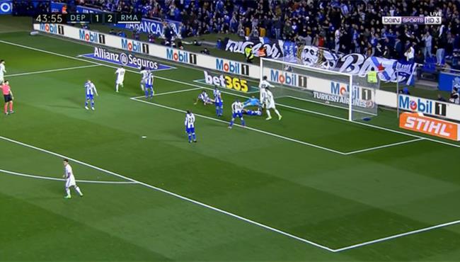 هدف لوكاس فازكويز في مرمي ديبورتيفو لاكورونيا 3 1 الدوري الاسباني