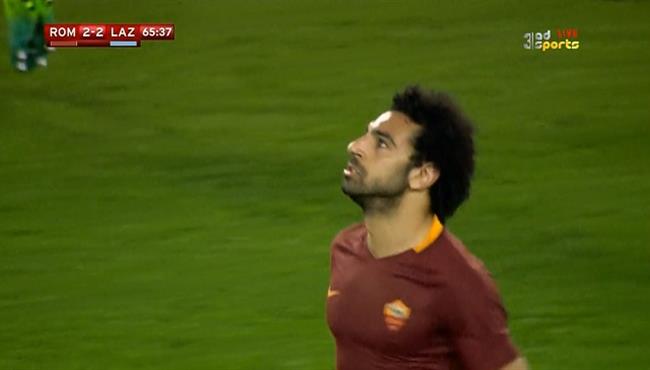 ملخص لمسات محمد صلاح في مباراة روما ولاتسيو