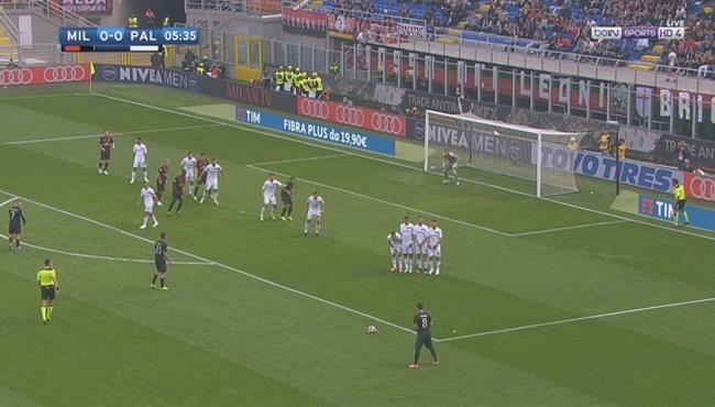 هدف ميلان الأول الرائع فى مرمى باليرمو 1 0 الدورى الايطالى