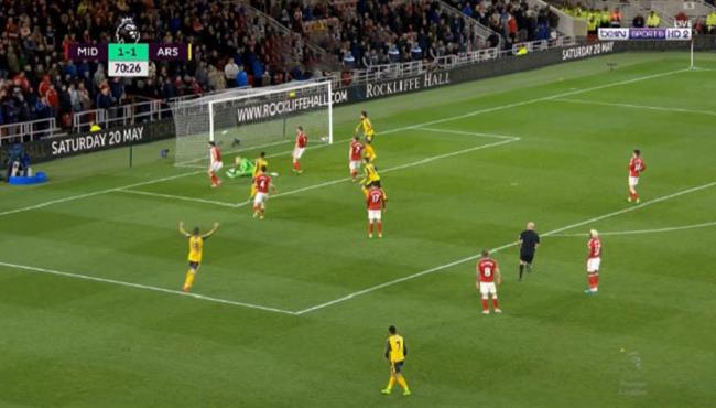هدف مسعود اوزيل فى مرمى ميدلسبروه 2 1 الدورى الانجليزى