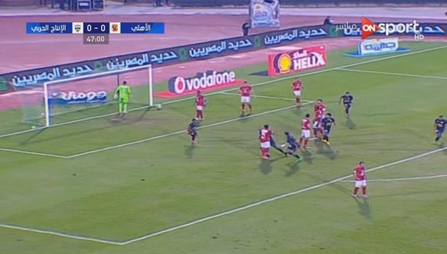 هدف الإنتاج الحربى فى مرمى الأهلى 1 0 الدورى المصرى