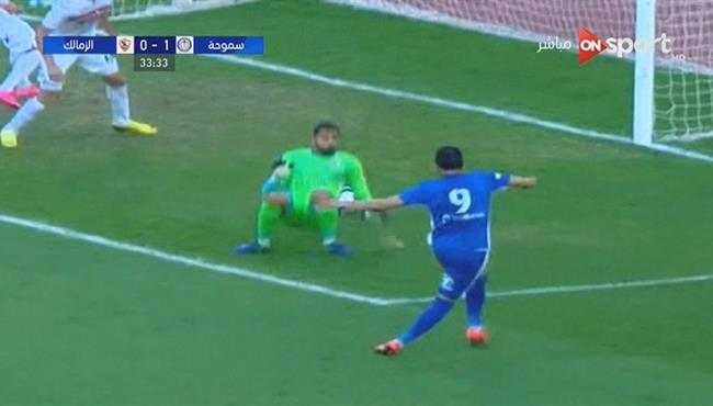هدف احمد حسن مكى الرائع فى مرمى الزمالك 1 0 الدورى المصرى