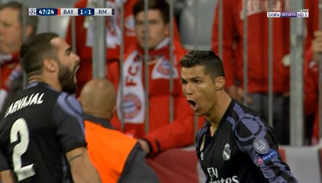 هدف كريستيانو رونالدو الرائع في مرمي بايرن ميونخ 1 1 دوري أبطال أوروبا