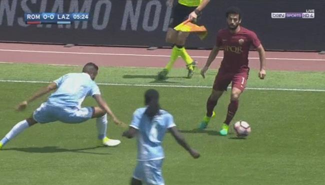 ملخص لمسات محمد صلاح فى مباراة روما ولاتسيو
