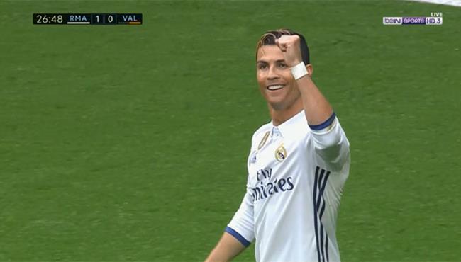 هدف كريستيانو رونالدو في مرمي فالنسيا 1 0 تعليق رؤوف خليف