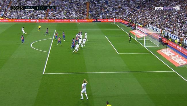 هدف ريال مدريد الاول في مرمي برشلونه 1 0 تعليق فهد العتيبي