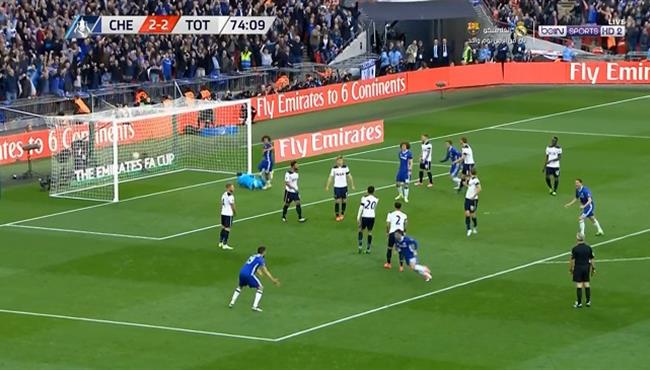 هدف هازارد في مرمي توتنهام 3 2 كأس الاتحاد الانجليزي