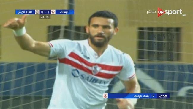 هدف باسم مرسي في مرمي طلائع الجيش 1 0 الدوري المصري