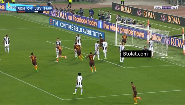 هدف تعادل روما مع يوفنتوس 1 1 الدوري الايطالي