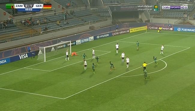 هدف تعادل زامبيا مع ألمانيا 1 1 كأس العالم للشباب