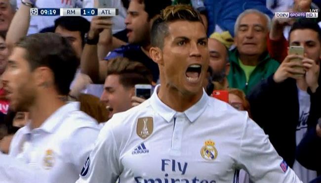 هدف كريستيانو رونالدو في مرمي اتليتكو مدريد 1 0 تعليق عصام الشوالي