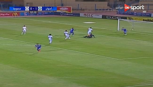 هدف أسوان الثانى فى مرمى سموحة 2 0 الدورى المصرى