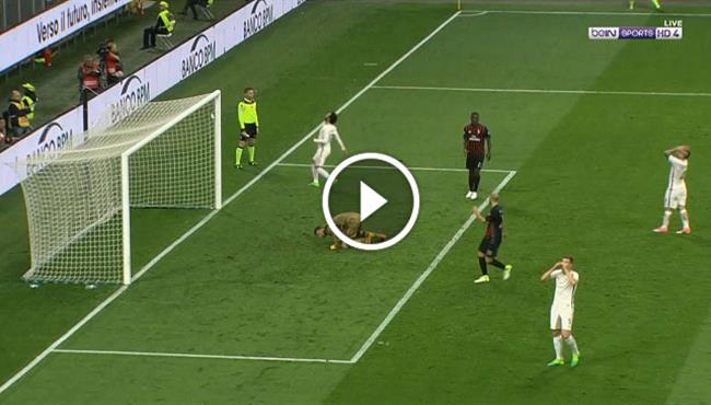 محمد صلاح يهدر فرصة لا تضيع امام ميلان