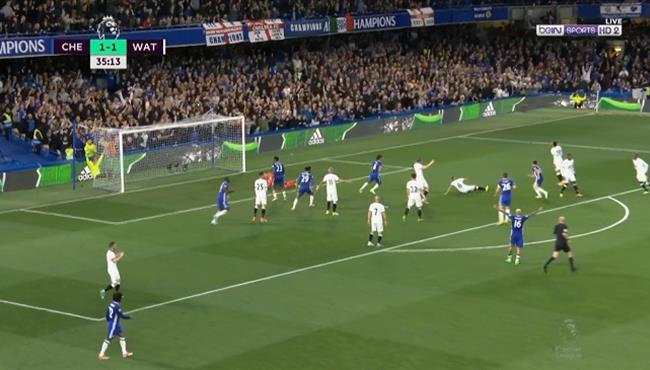 هدف تشيلسي الثاني في مرمي واتفورد 2 1 الدوري الانجليزي