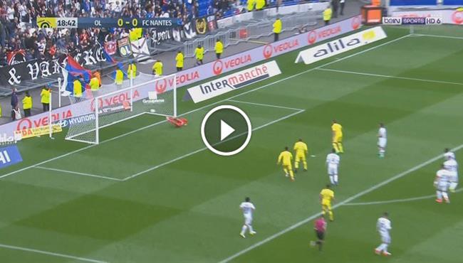 هدف نانت الأول الرائع فى مرمى ليون 1 0 الدورى الفرنسى