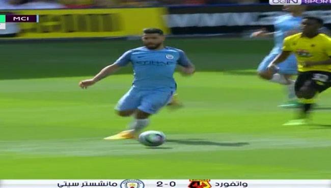 هدف أجويرو الرائع فى مرمى واتفورد 2 0 الدورى الانجليزى