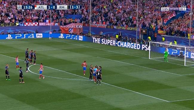 هدف اتليتكو مدريد الثاني في مرمي ريال مدريد 2 0 دوري ابطال اوروبا