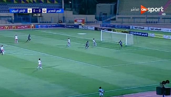 هدف أوميد أوكوري فى مرمى النصر للتعدين 1 0 الدورى المصرى