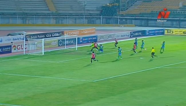 هدف احمد عيد عبد الملك في مرمي مصر للمقاصه 1 0 الدوري المصري