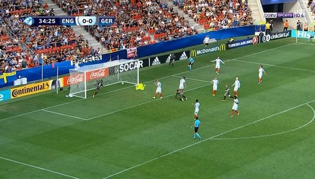 هدف ألمانيا الاول في مرمي إنجلترا 1 0 كأس أوروبا للشباب