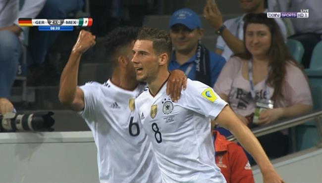 هدفين في دقيقتين لـ ألمانيا في مرمي المكسيك 2 0 كأس القارات
