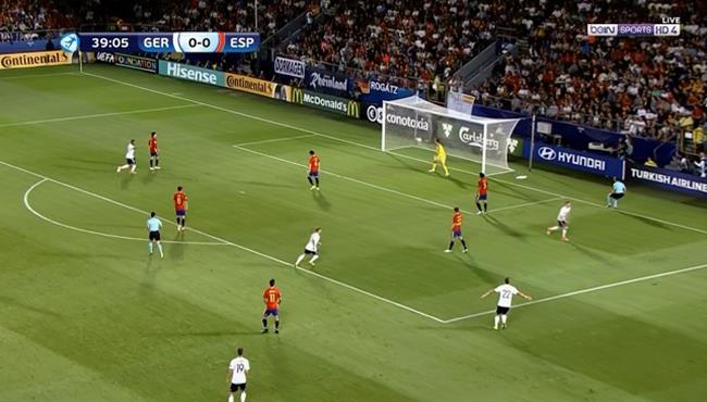 هدف فوز ألمانيا علي إسبانيا 1 0 كأس أوروبا للشباب