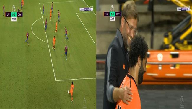 محمد صلاح يبهر يورجن كلوب بلقطة رائعة أمام كريستال بالاس