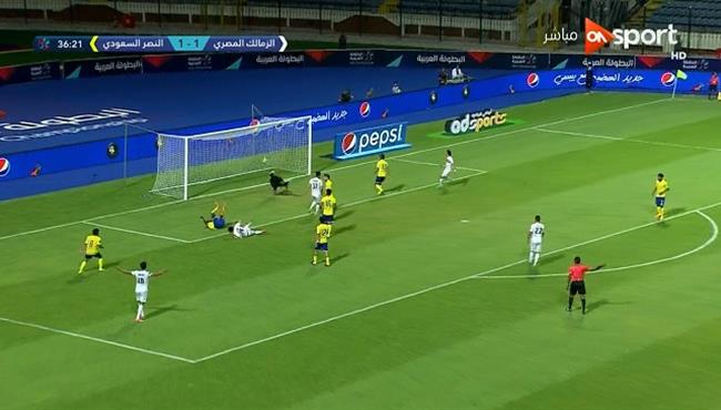 هدف محمود الونش في مرمي النصر 2 1 البطولة العربيه