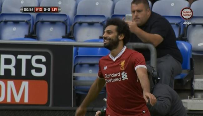 إنطلاقة رائعة من محمد صلاح ويهدر الهدف الأول لـ ليفربول امام ويجان