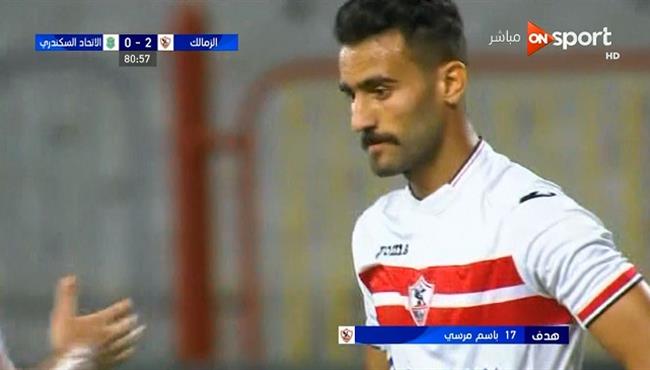 هدف باسم مرسي في مرمي الاتحاد السكندري 2 0 الدوري المصري
