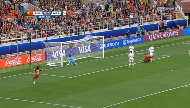 هدف تعادل البرتغال القاتل مع المكسيك 1 1 كأس القارات