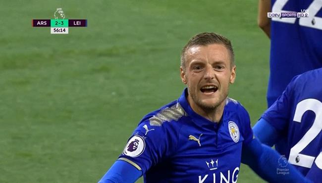 هدف ليستر سيتي الثالث في مرمي أرسنال جيمي فاردي