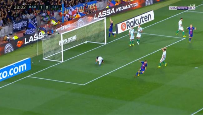 هدف برشلونه الثاني في مرمي ريال بيتيس تعليق رؤوف خليف