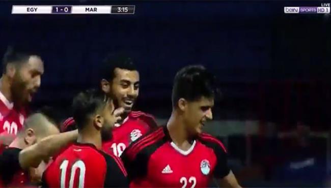 هدف احمد الشيخ في مرمي المغرب 1 0 كأس أمم أفريقيا