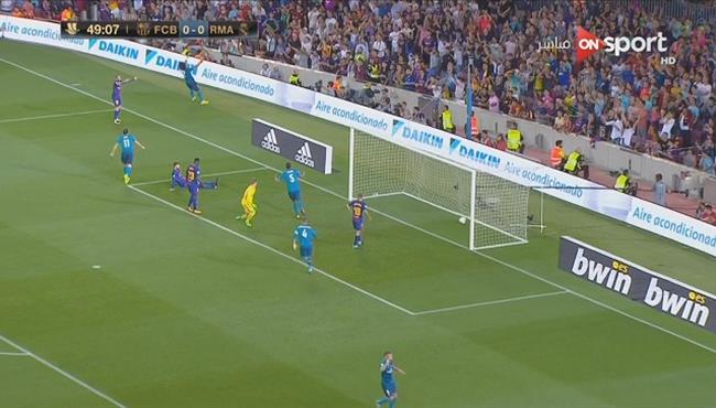 هدف ريال مدريد الاول في مرمى برشلونة تعليق فهد العتيبي