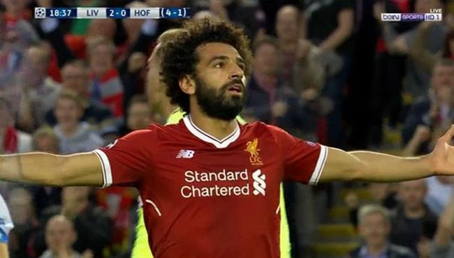 ملخص لمسات محمد صلاح في مباراة ليفربول وهوفنهايم