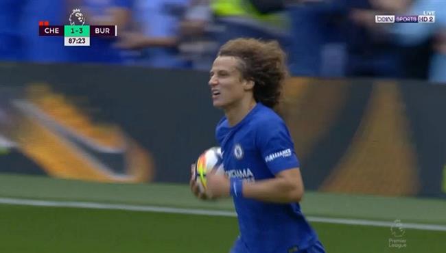 هدف ديفيد لويز في مرمي بيرنلي 2 3 الدوري الانجليزي
