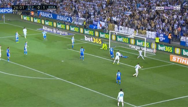 هدف ريال مدريد الثاني في مرمي ديبورتيفو لاكورونيا تعليق عصام الشوالي