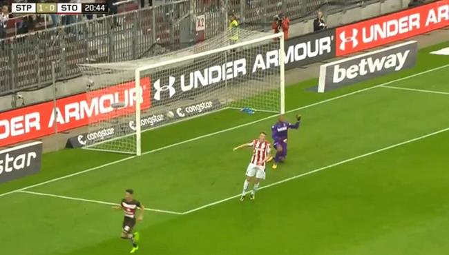 هدف سانت باولى الثانى فى مرمى ستوك سيتي 2 0 مباراة ودية