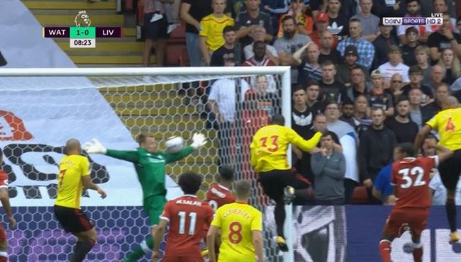 رد فعل محمد صلاح بعد هدف واتفورد الاول في ليفربول